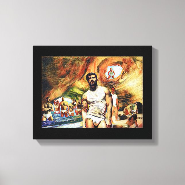 Lienzo Paraíso encontrado (Anverso)