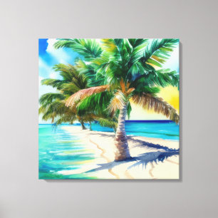Lienzo Paraíso tropical