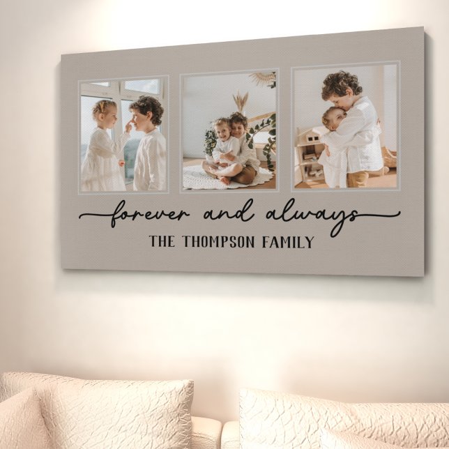 Lienzo Pared de Collage de fotos Personalizado Greige Rec (Subido por el creador)