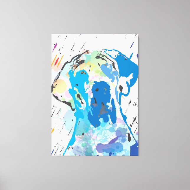 Lienzo ¡Pared de dogos! (Anverso)