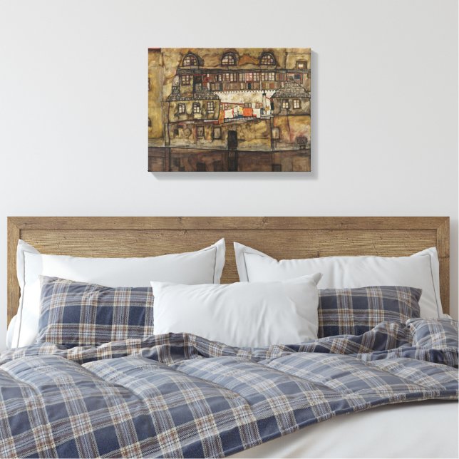 Lienzo Pared de la casa junto al río (Insitu(Dormitorio))