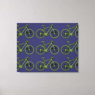 Lienzo pared decorativa de bicicletas verdes