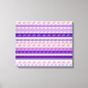 Lienzo pared decorativa de rayas de bicicleta