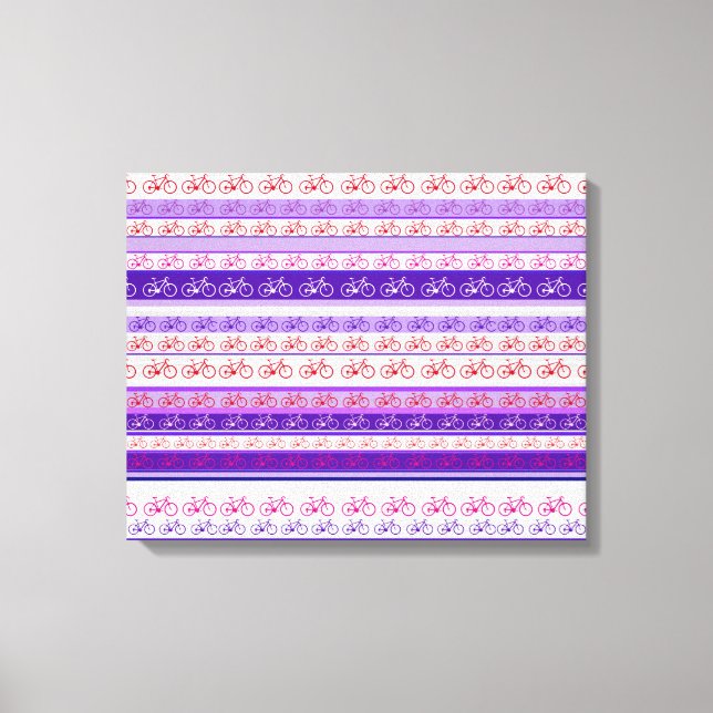 Lienzo pared decorativa de rayas de bicicleta (Anverso)