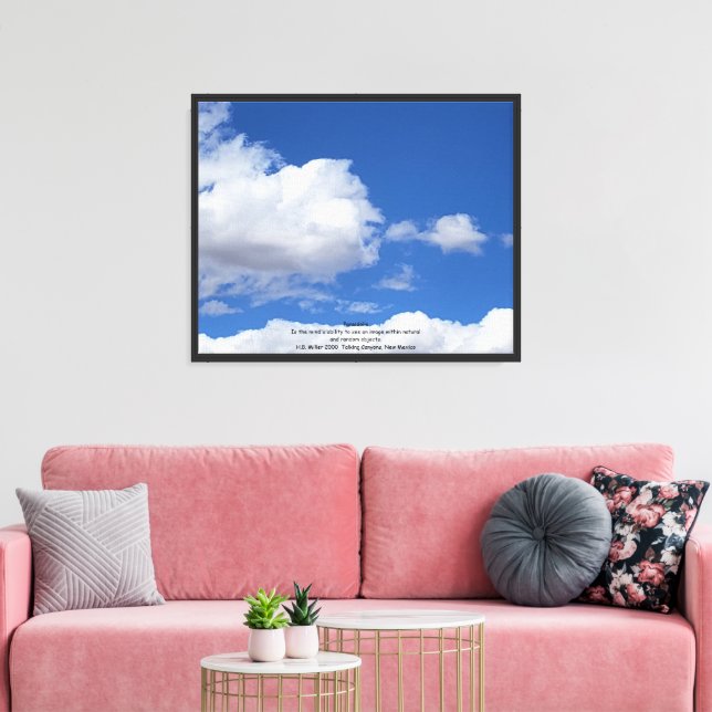 Lienzo Pareidolia (formaciones de nubes) (Insitu (Sala de estar))