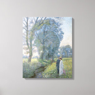 Lienzo Pareja comprometida (boda y matrimonio) (compromis