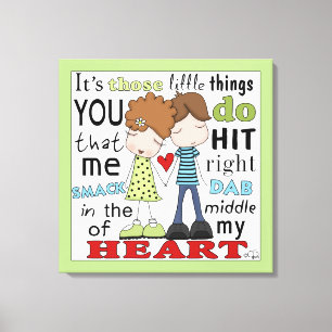 Lienzo Pareja Dab-Cute De Smack