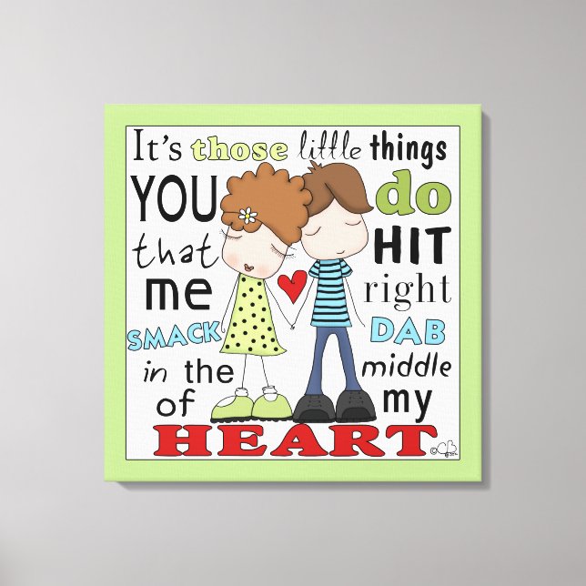 Lienzo Pareja Dab-Cute De Smack (Anverso)