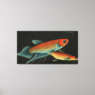 Lienzo Pareja de Betta salvaje