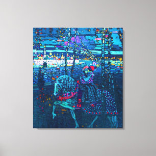 Lienzo Pareja de ciclismo por Wassily Kandinsky