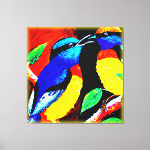 Lienzo Pareja de pájaros. ¡Hazte con una en Zazzle