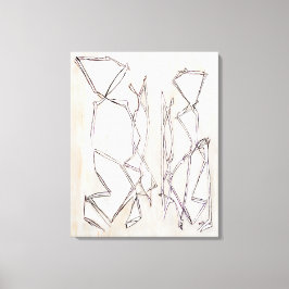 Lienzo Pareja de resumen de la parentela moderna en blanc