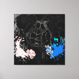 Lienzo Pareja Embarazada