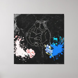 Lienzo Pareja Embarazada