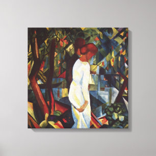 Lienzo Pareja en los bosques por August Macke