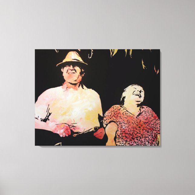 Lienzo Pareja feliz (Anverso)