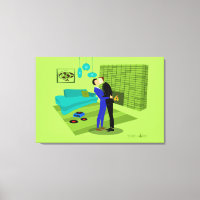 Pareja gay retro enamorada