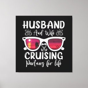 Lienzo Parejas de crucero marido mujer para toda la vida