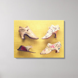Lienzo Pares de los zapatos bordados, c.1714