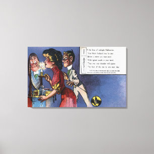 Lienzo Pares del hombre y de la mujer en luz de una vela