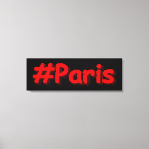 Lienzo "París". Diseño elegante. ¡Hazte con una en Zazzle