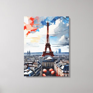 Lienzo Paris Eiffel Tower Palette Tapestry 1