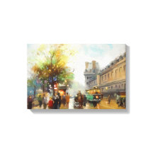 París en un día lluvioso. Pintura de acuarela