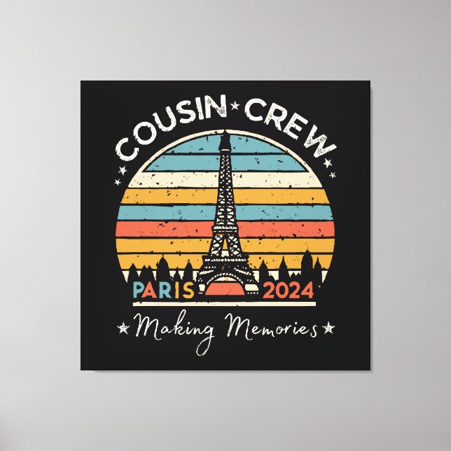 Lienzo París Francia Creando Recuerdos 2024 (Anverso)