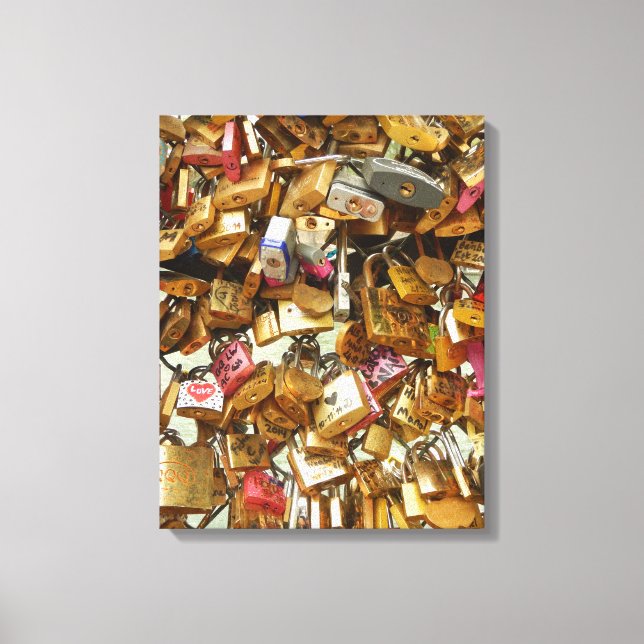 Lienzo Paris Love Padlocks 1 (Anverso)