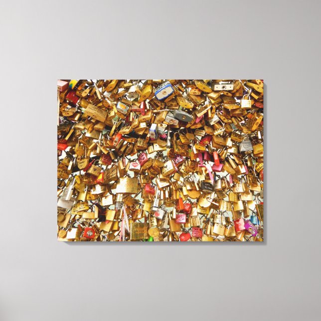 Lienzo Paris Love Padlocks 2 (Anverso)
