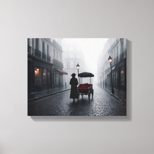 Lienzo Parisian Fog and Roses (Anverso)