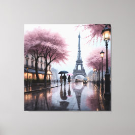 Lienzo Parisian Spring Rain