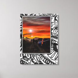 Lienzo Parking en Dusk