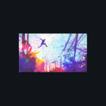 Lienzo Parkour Urban Free Running Canvas Wall Art<br><div class="desc">La impresión de un artista colorido de que se practica el parkour en una calle urbana trasera. Diseñado por Evco Studio.</div>