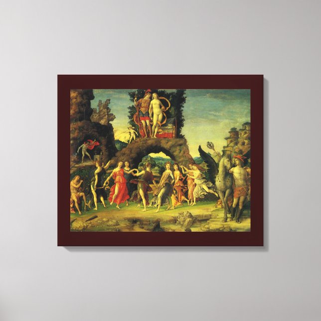 Lienzo Parnaso, Marte y Venus de Andrea Mantegna (Anverso)
