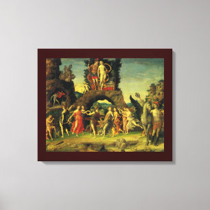 Lienzo Parnassus, Mars y Venus por Andrea Mantegna