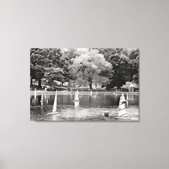 Lienzo PARQUE CENTRAL BOAT POND Canvas Art (Anverso)