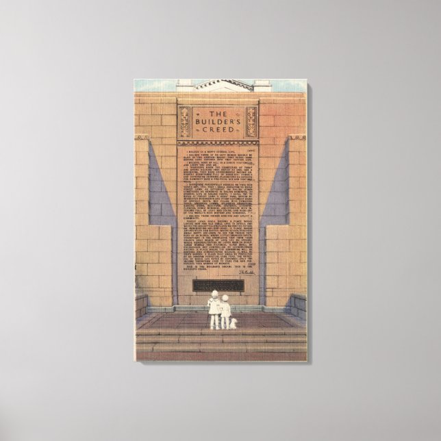 Lienzo Parque conmemorativo de los jardines forestales, C (Anverso)