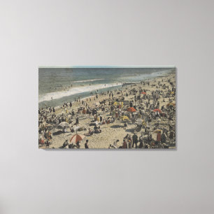 Lienzo Parque de Asbury, NJ - baño de escena del paseo