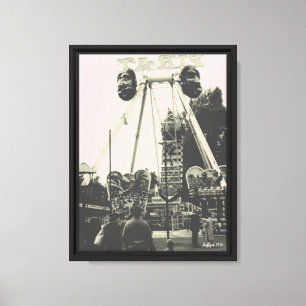 Lienzo Parque de diversiones Vintage Austria Viena Prater