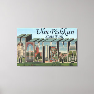 Lienzo Parque de estado de Ulm Pishkun, Montana