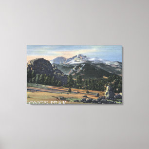 Lienzo Parque de Estes, Colorado - desea la visión máxi