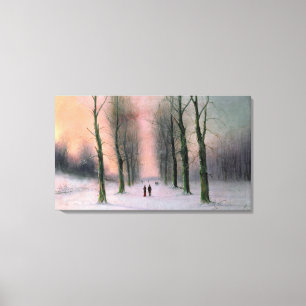 Lienzo Parque de la Escena-Wanstead de la nieve