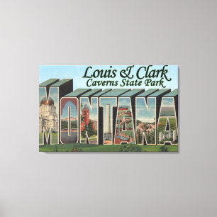 Lienzo Parque de las Cavernas Louis & Clark, Montana