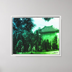 Lienzo Parque de mártires de Cantón China Vintage
