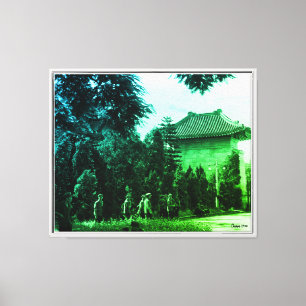 Lienzo Parque de mártires de Cantón China Vintage