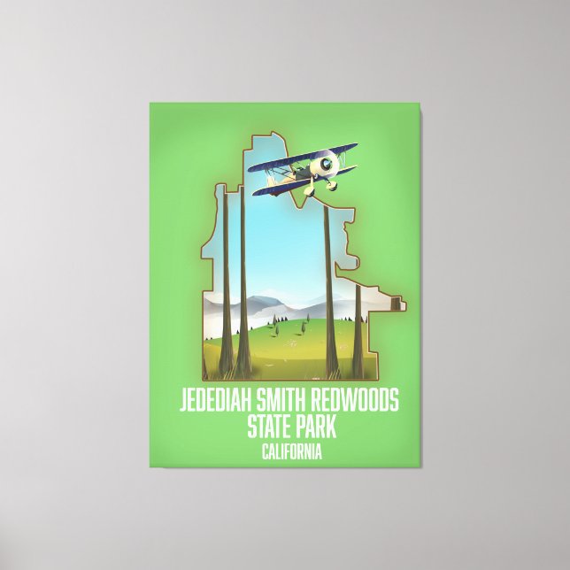 Lienzo Parque Estatal de Redwoods Jedediah Smith (Anverso)