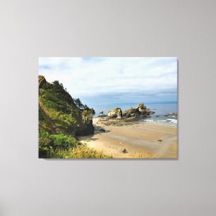 Lienzo Parque Estatal Ecola, Playa Cannon, Oregón