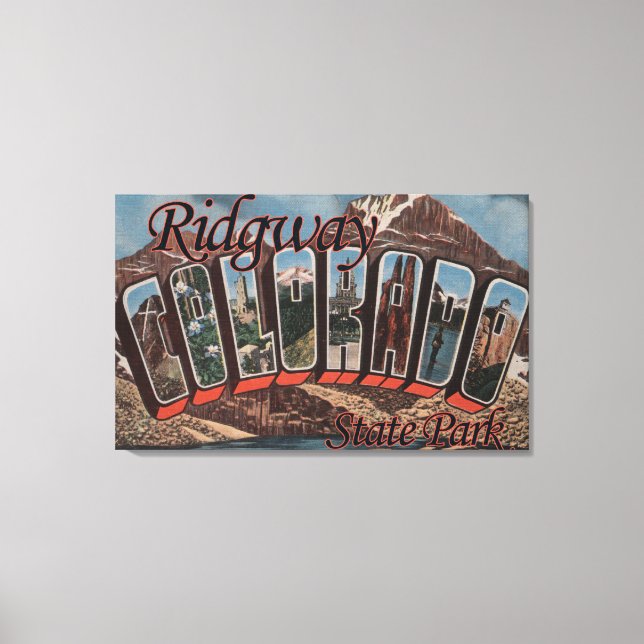 Lienzo Parque Estatal Ridgway, Colorado (Anverso)
