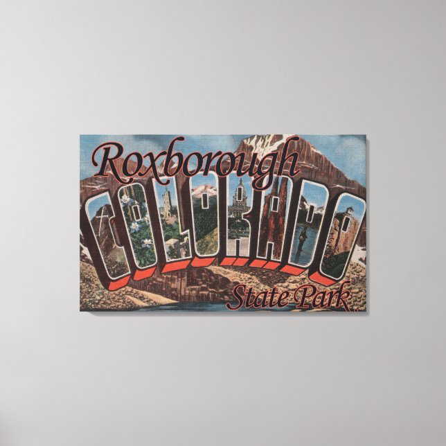 Lienzo Parque Estatal Roxborough, Colorado (Anverso)